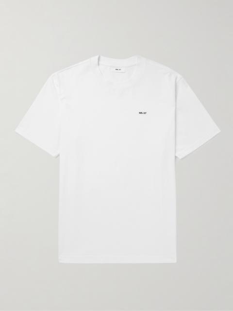 NN07 Adam 3209 Logo-Embroidered Pima Cotton-Jersey T-Shirt