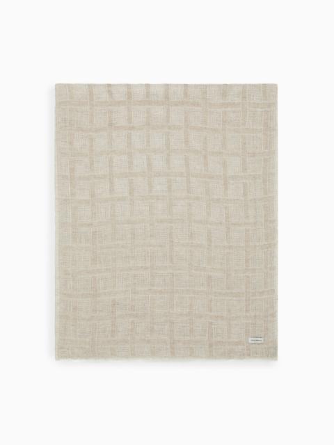 EMPORIO ARMANI BRUSHED LINEN SCARF WITH LUREX