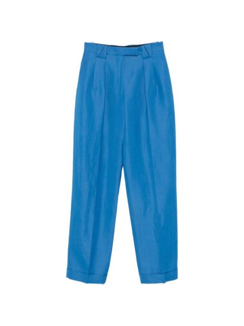 VERSACE pleated straight-leg trousers