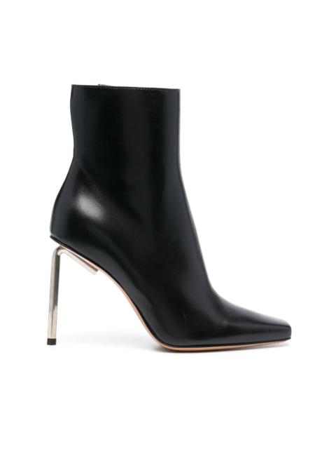 Allen 100mm leather ankle boots