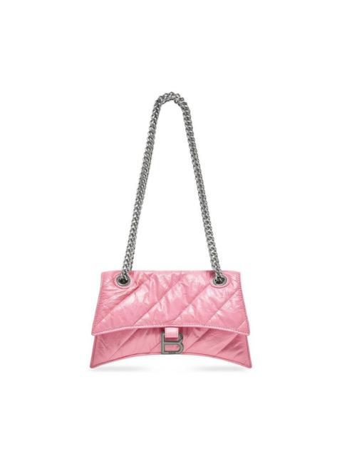 BALENCIAGA crush small chain bag quilted