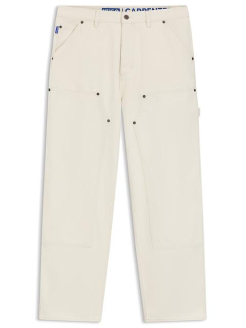 HUGO LOOSE-FIT JEANS IN ECRU DENIM