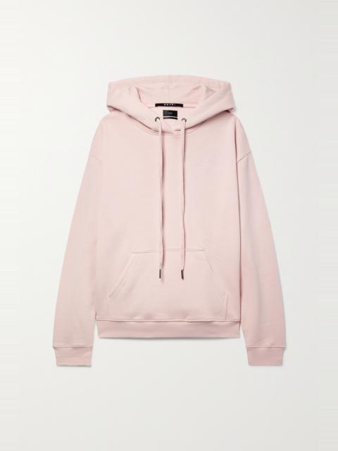 Klassic embroidered cotton-jersey hoodie