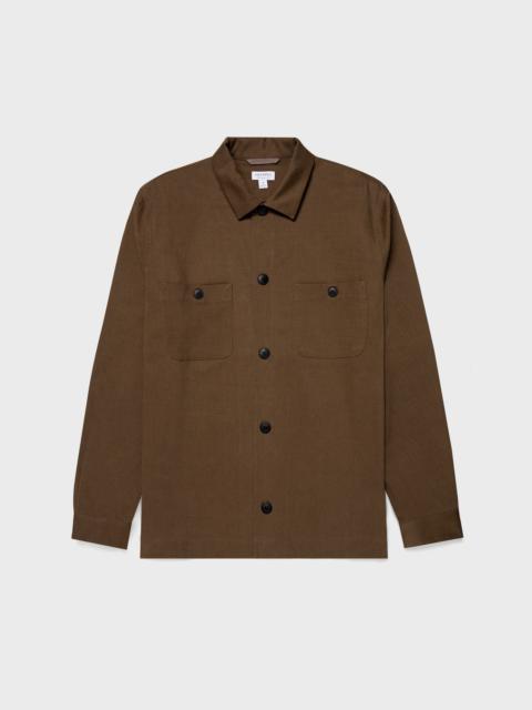 Sunspel Brushed Cotton Wool Overshirt