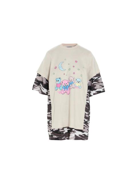 BALENCIAGA Balenciaga Love Bear Womens Oversized T-Shirt Camo