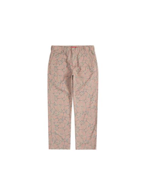 Supreme Work Pant Khaki Floral Cards