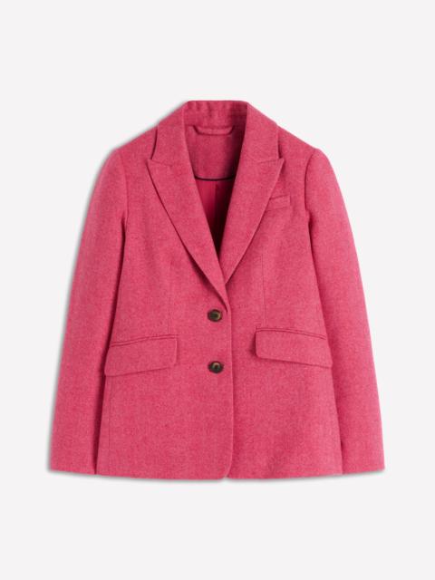 BODEN Stamford Wool-Blend Blazer-Red and Pink Wide Herringbone