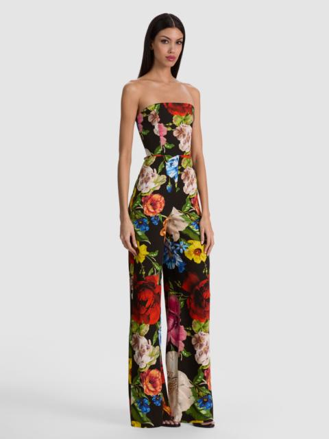 Alice + Olivia BEATRIZ STRAPLESS WIDE LEG JUMPSUIT