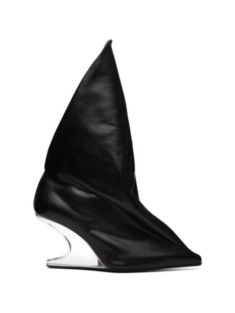 Rick Owens Black Tower Strutter Taco 8 Heeled Boots