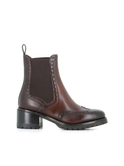 Santoni 50mm leather Chelsea boots