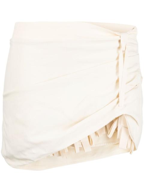 JACQUEMUS asymmetric mini skirt