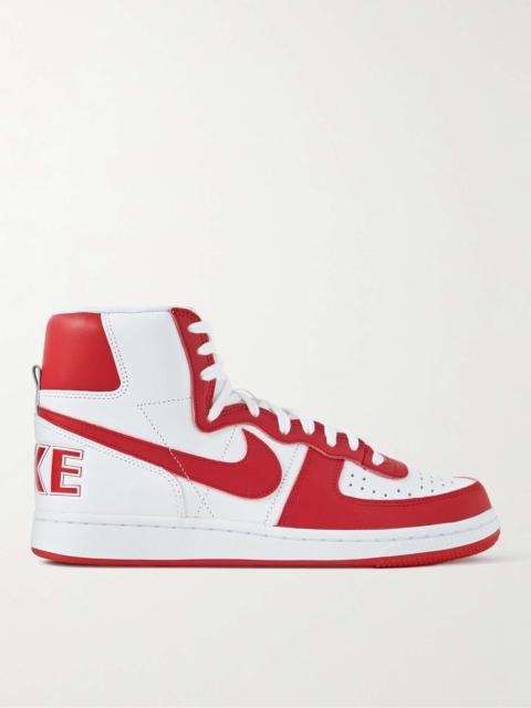 Comme des Garçons Homme Plus Terminator Leather High-Top Sneakers