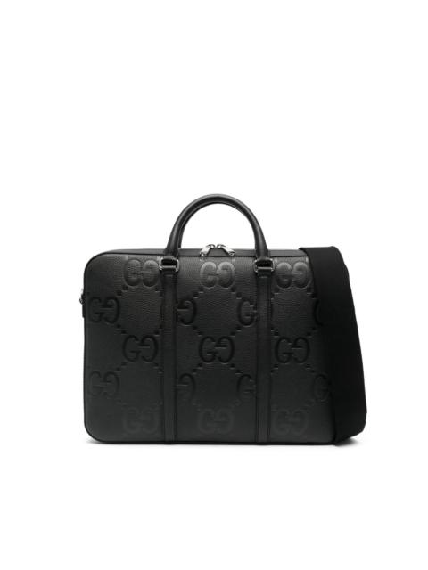 GUCCI debossed-logo laptop bag