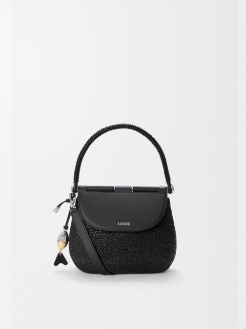 Loewe Medium Pescador bag in raffia and calfskin