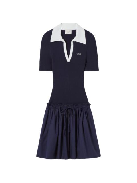 Claudie Pierlot A-line V-neck mini dress