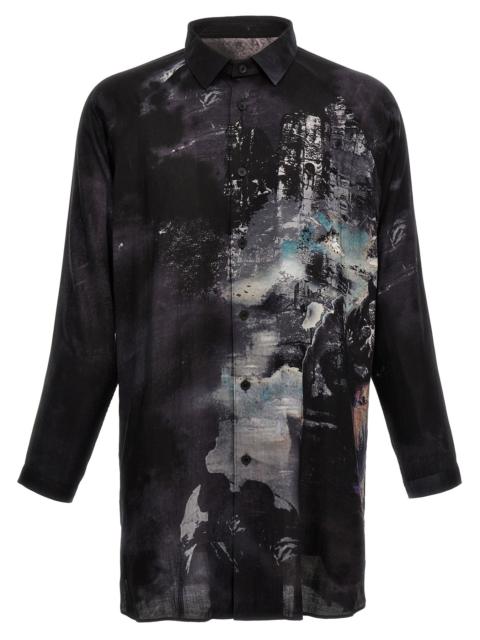Yohji Yamamoto J-Pt Side Gusset Shirt, Blouse Black