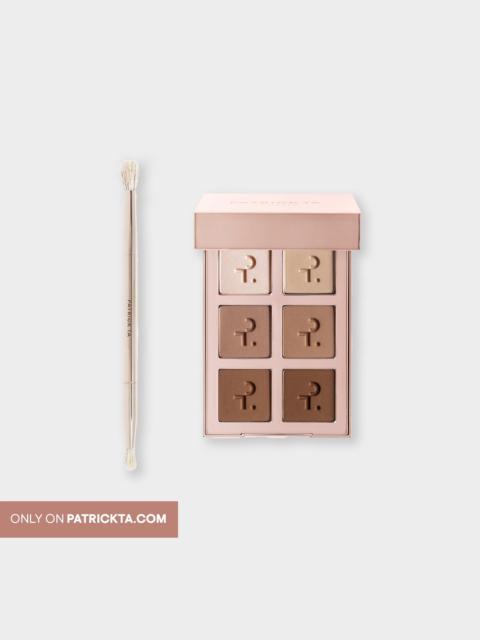Patrick Ta Major Dimension Artistry Eyeshadow Palette & Dual-Ended Brush Set