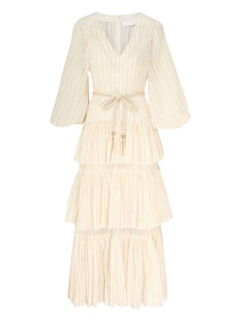 Zimmermann tiered striped dress