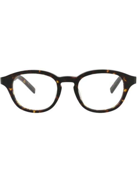Berluti Berluti Round-Frame Acetate Optical Frames Havana Havana Transparent (BL50005I-50-052)