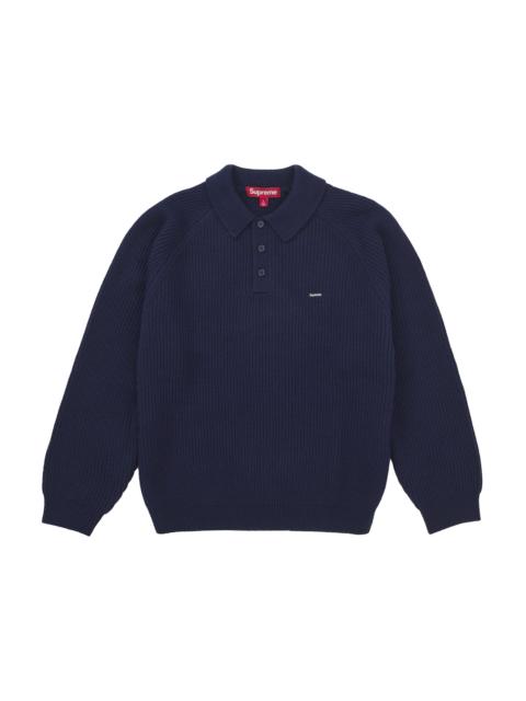Supreme Small Box Polo Sweater (FW25) Navy