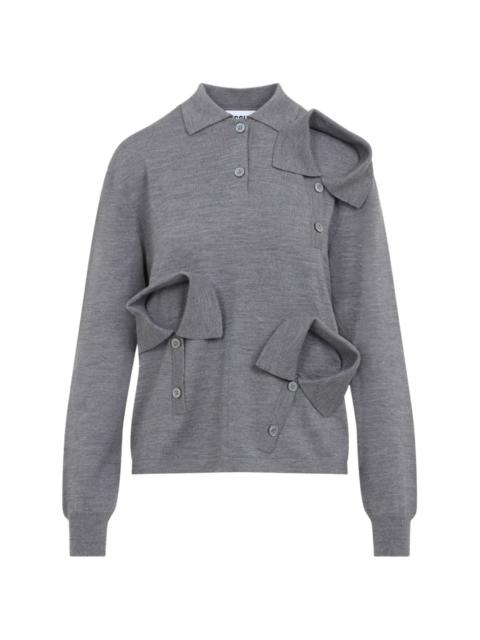 Moschino multi-collars polo top