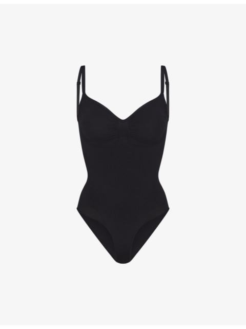 SKIMS Sculpt ruched stretch-woven body