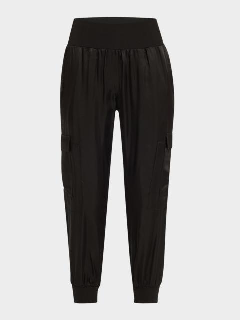 Cinq à Sept Tous Les Jours Giles Satin Jogger Pants