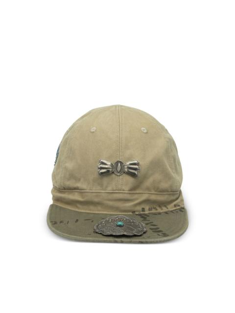 Kapital butterfly-appliqué baseball cap