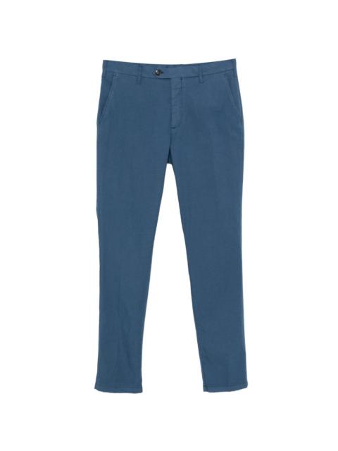 Canali button-fastening trousers