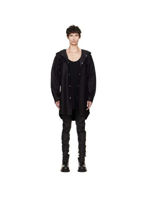 Rick Owens Black Tower Hooded Outershirt