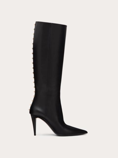 Valentino ROCKSTUD CALFSKIN BOOT 90 MM