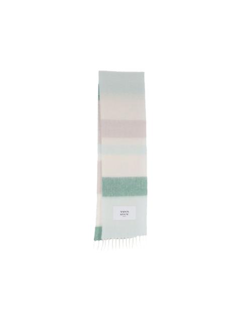 Maison Kitsuné striped fringed scarf