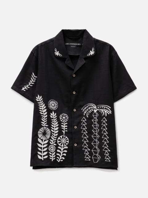 Andersson Bell MAY EMBROIDERY OPEN COLLAR SHIRT