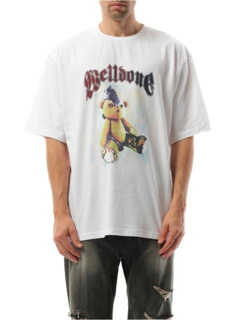 We11done Punk Teddy T-Shirt in White