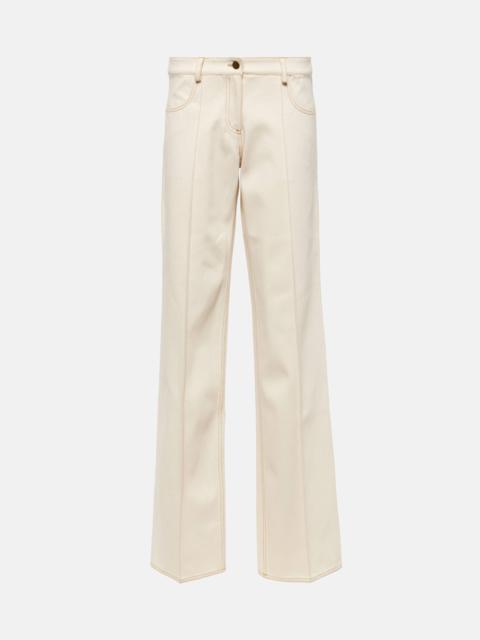 Tuxis low-rise cotton wide-leg pants