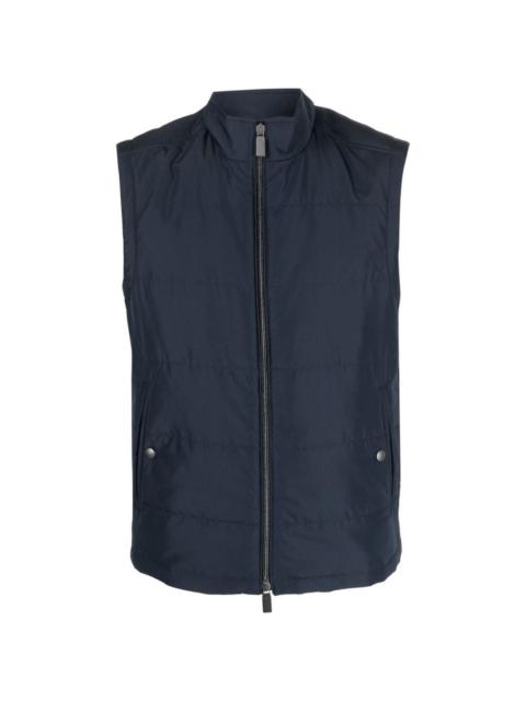 Canali zipped-up fastening vest