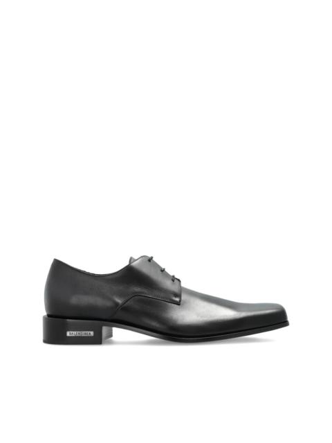 BALENCIAGA square toe oxford shoes
