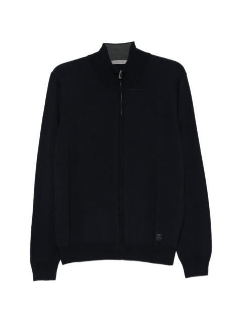CORNELIANI zip-up knitted sweater