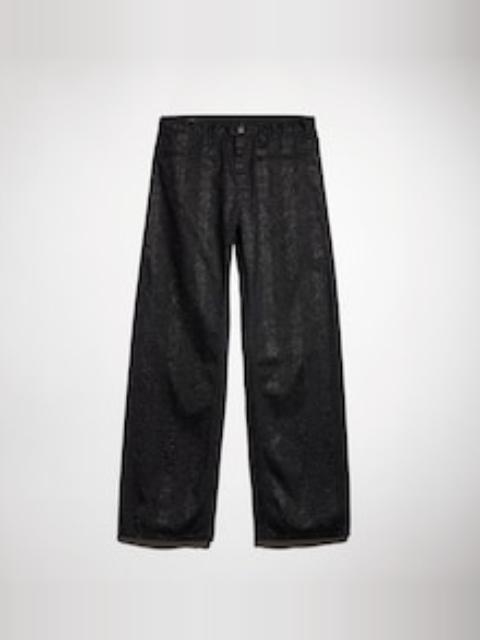 GUCCI Printed cotton denim pants