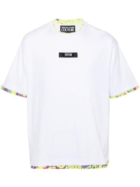 VERSACE JEANS COUTURE Animalier-print cotton T-shirt