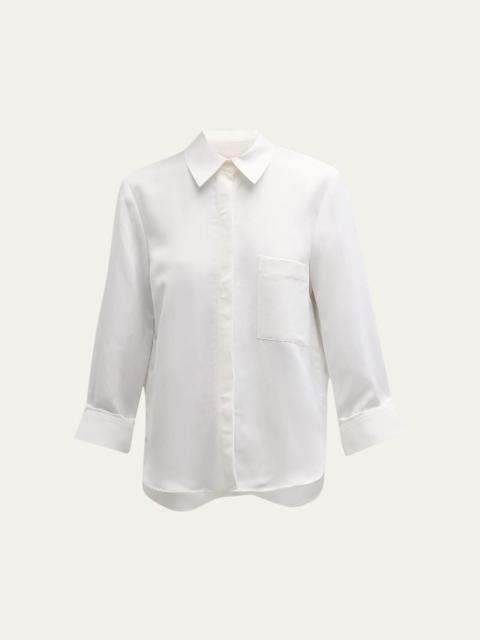 TWP Cotton Button-Front Boyfriend Shirt