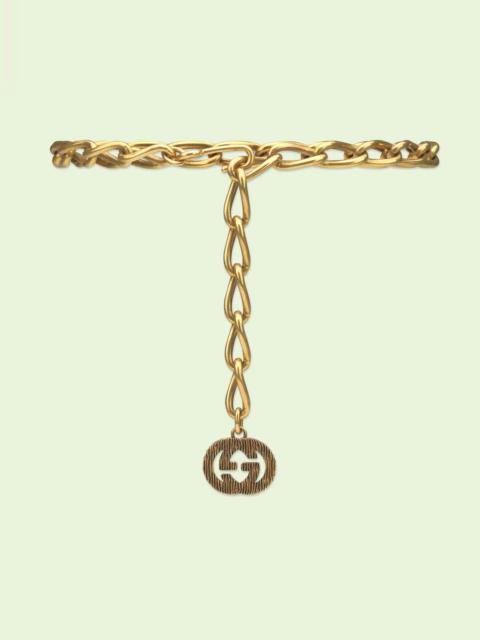 GUCCI Chain belt with Interlocking G