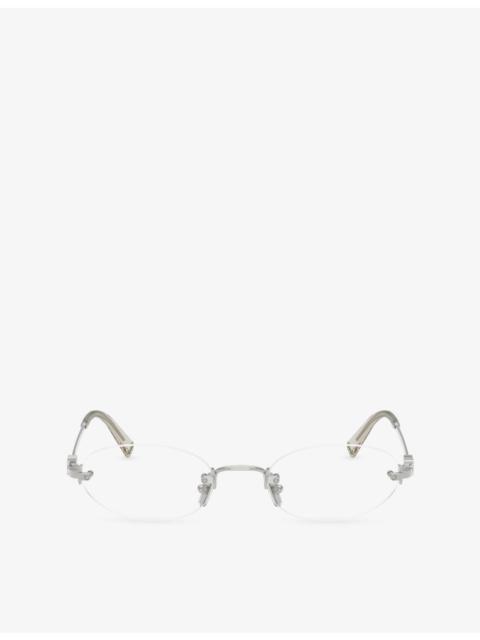 Miu Miu MU 53WV Oval-Frame Optical Glasses
