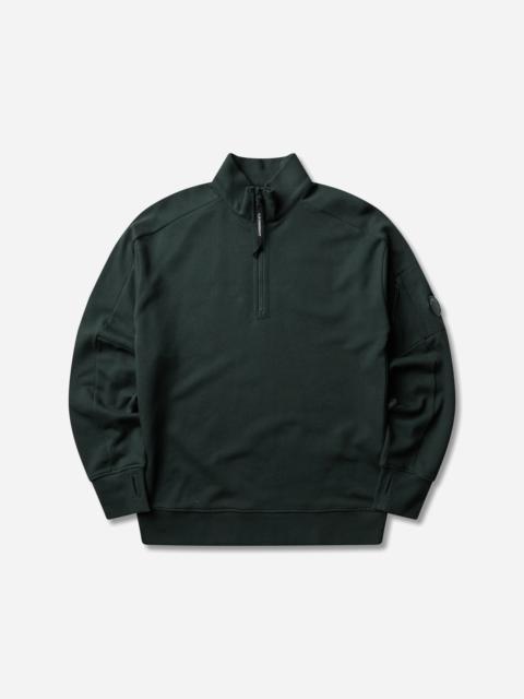 C.P. Company Men's Diagonal Raised Fleece Half Zip Sweatshirt Ponderosa Pine