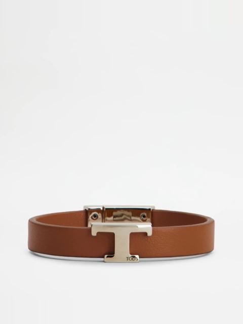 Tod's TIMELESS BRACELET IN LEATHER - BROWN