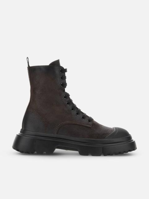 HOGAN Combat Boots Hogan H619 Brown