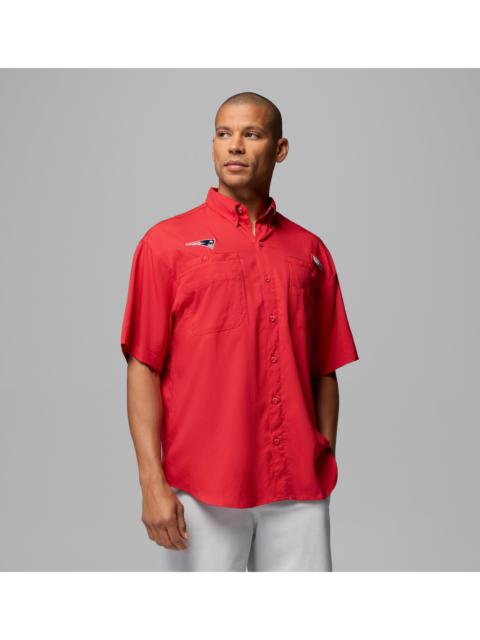 Columbia Men's PFG Tamiami Short Sleeve Shirt - New England Patriots