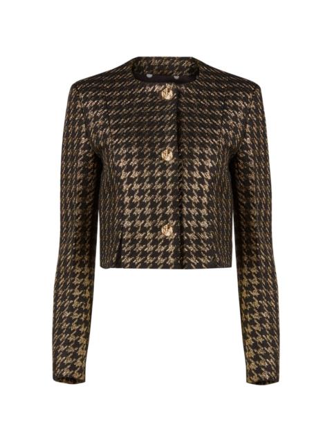 NINA RICCI houndstooth cropped jacket