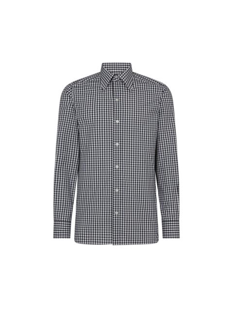 TOM FORD GINGHAM SLIM FIT SHIRT