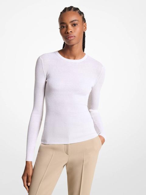 MICHAEL KORS COLLECTION Hutton Featherweight Cashmere Sweater